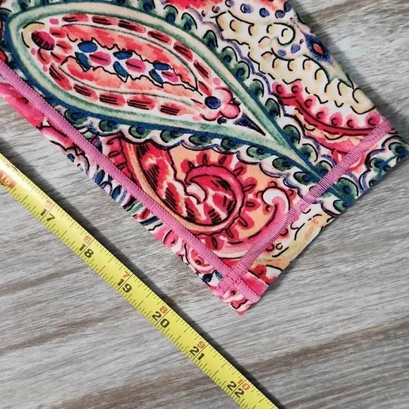 Nanette Lepore Cropped Paisley Workout Leggings - Picture 4 of 11